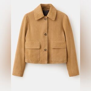 CHEST-POCKET SUEDE JACKET